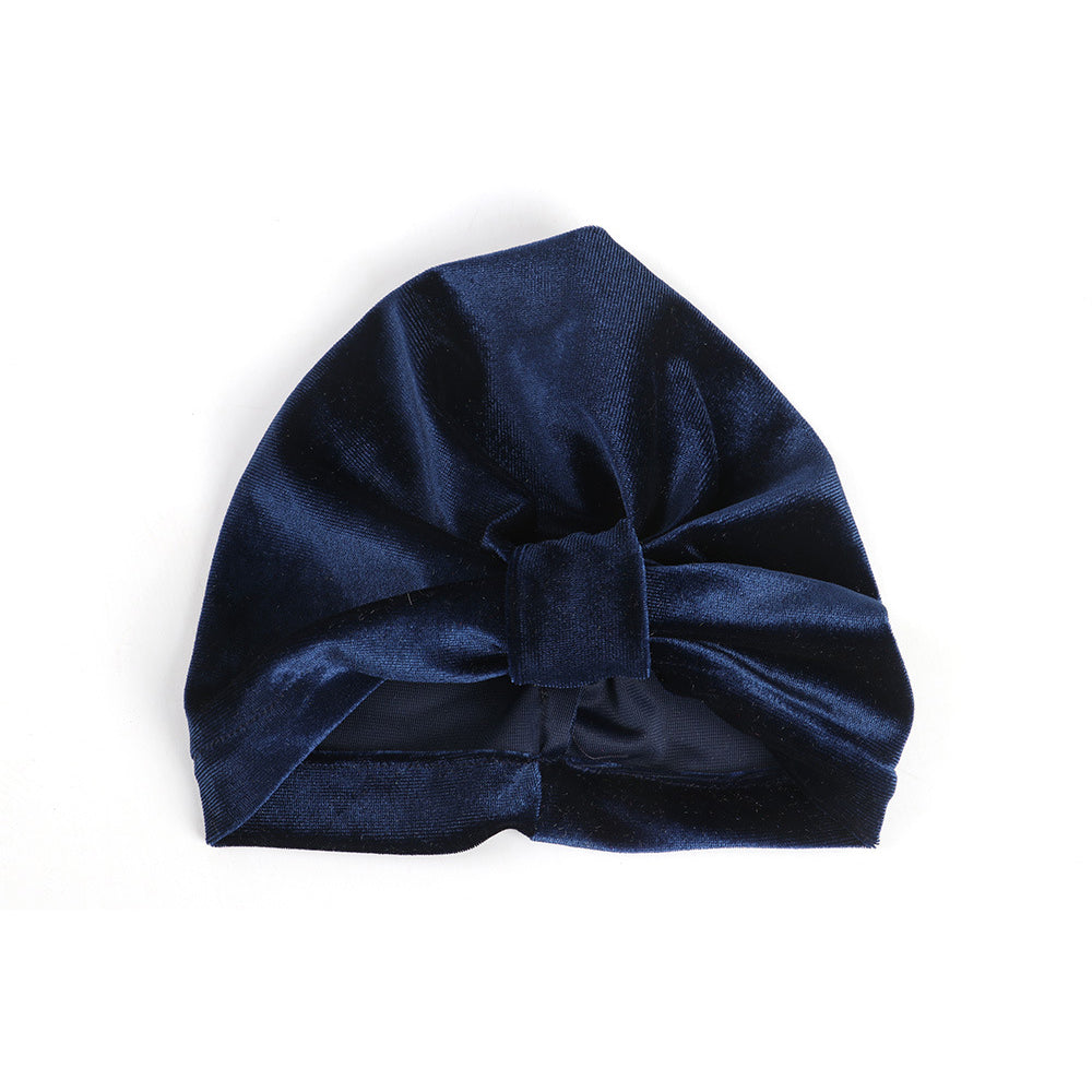 Baby Girl's Velour Turban Hat w Knot - 0816 - Little Kooma