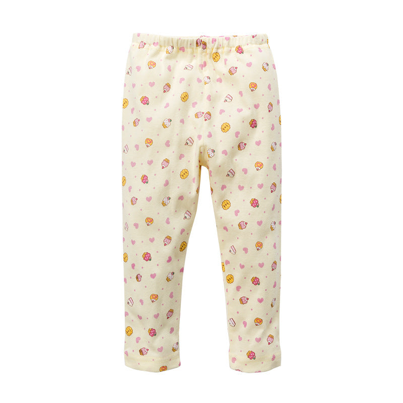 Baby Kid Girls Long Sleeve T-shirt Pants Pajamas Cherries 3 Pack - Little Kooma