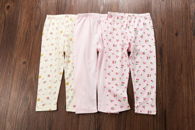 Baby Kid Girls Long Sleeve T-shirt Pants Pajamas Cherries 3 Pack - Little Kooma