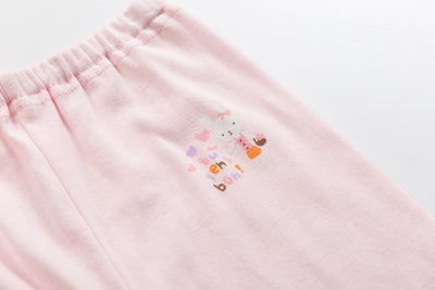 Baby Kid Girls Long Sleeve T-shirt Pants Pajamas Cherries 3 Pack - Little Kooma