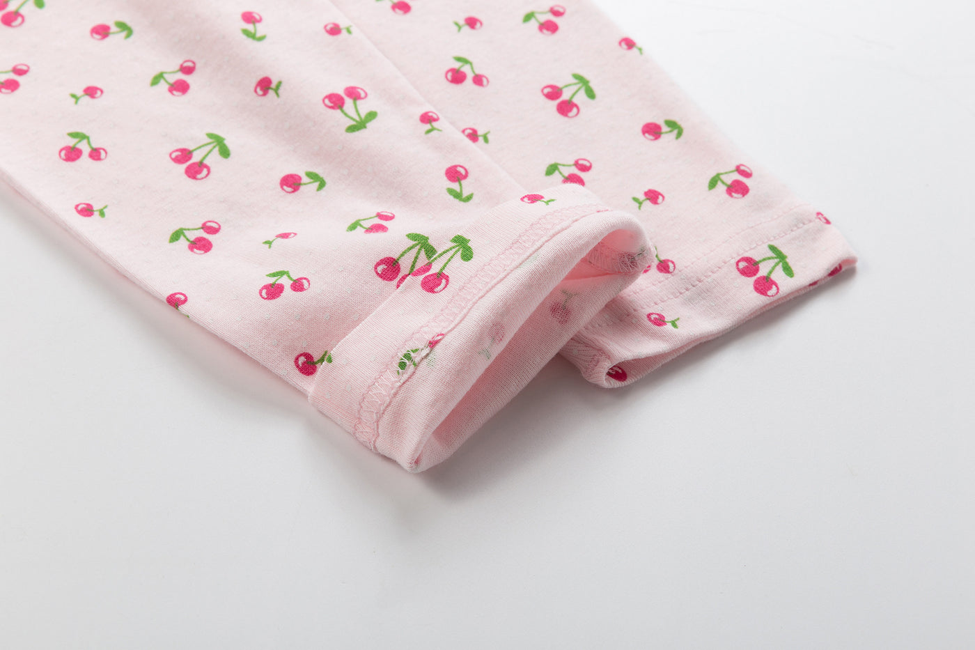 Baby Kid Girls Long Sleeve T-shirt Pants Pajamas Cherries 3 Pack - Little Kooma