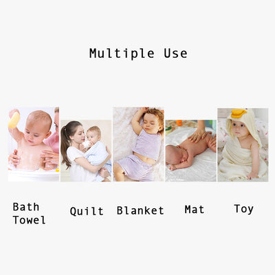 Hudson Baby Animal Woven Terry Hooded Bath Towel Swaddle Whimsical Unicorn- 0512 - Little Kooma