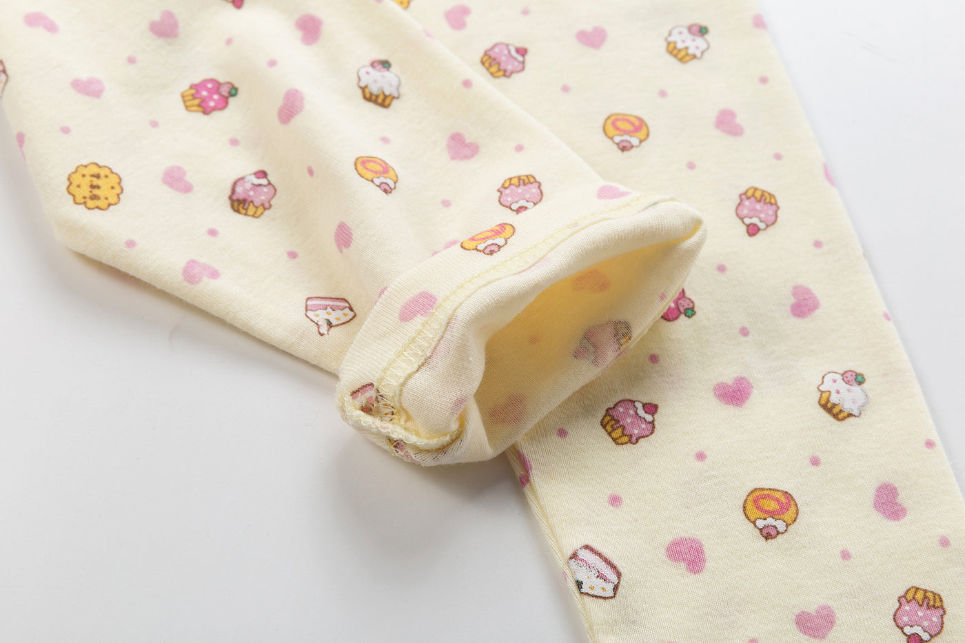 Baby Kid Girls Long Sleeve T-shirt Pants Pajamas Cherries 3 Pack - Little Kooma