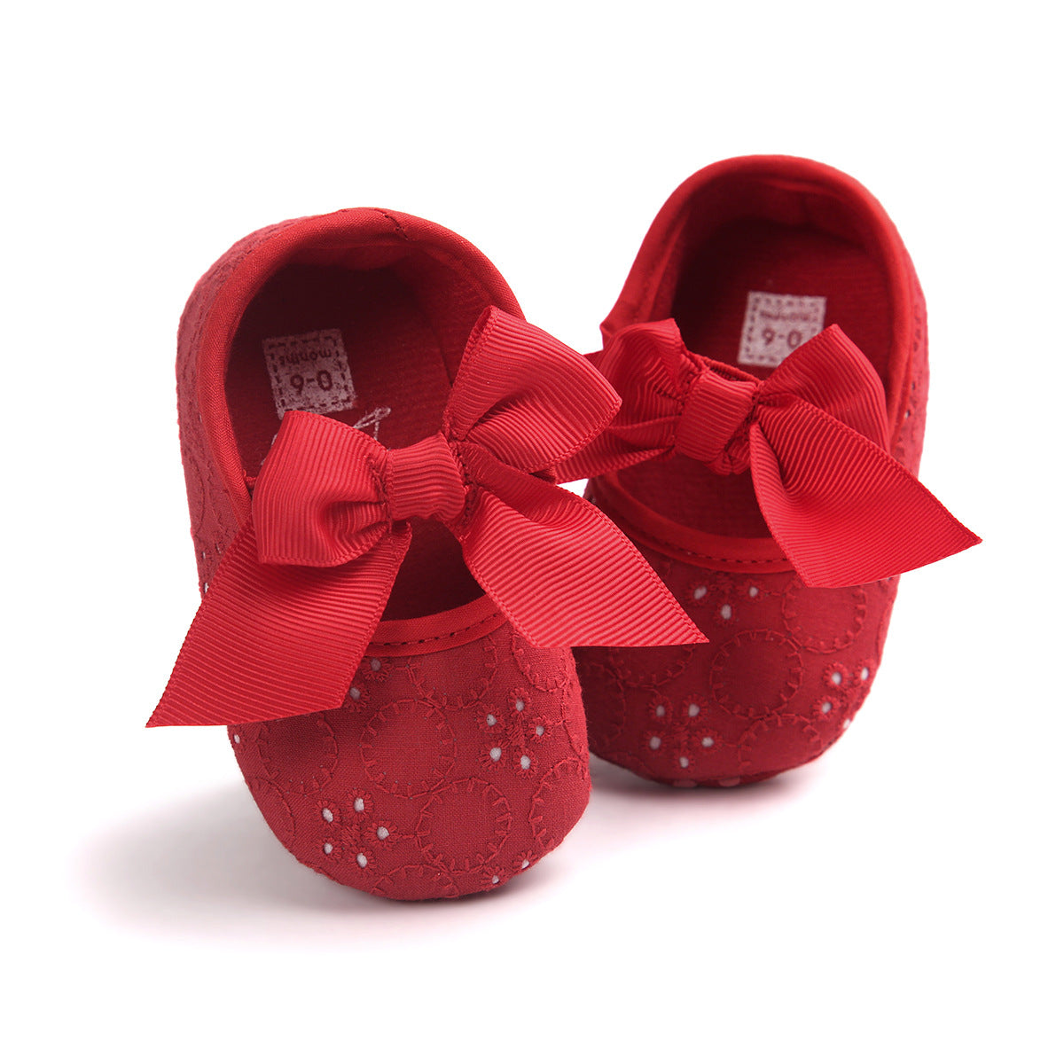 Baby Girl Lace Cover Shoes Bowtie Flats - Little Kooma