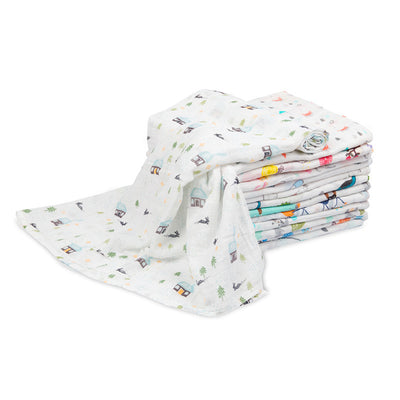 Baby Single Layer Muslin Blanket Swaddle Box 120*120 - 0605 - Little Kooma