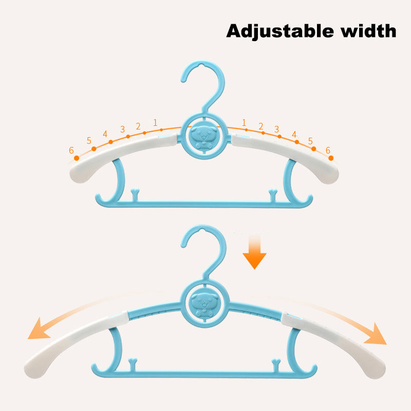 Baby Kids Dry Wet Adjustable Width Clothes Hangers 5 Piece Pack - Little Kooma