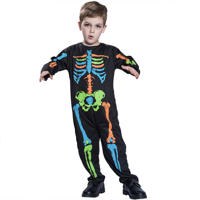 Kids Halloween Costume Colorful Skeleton FT20464 - Little Kooma