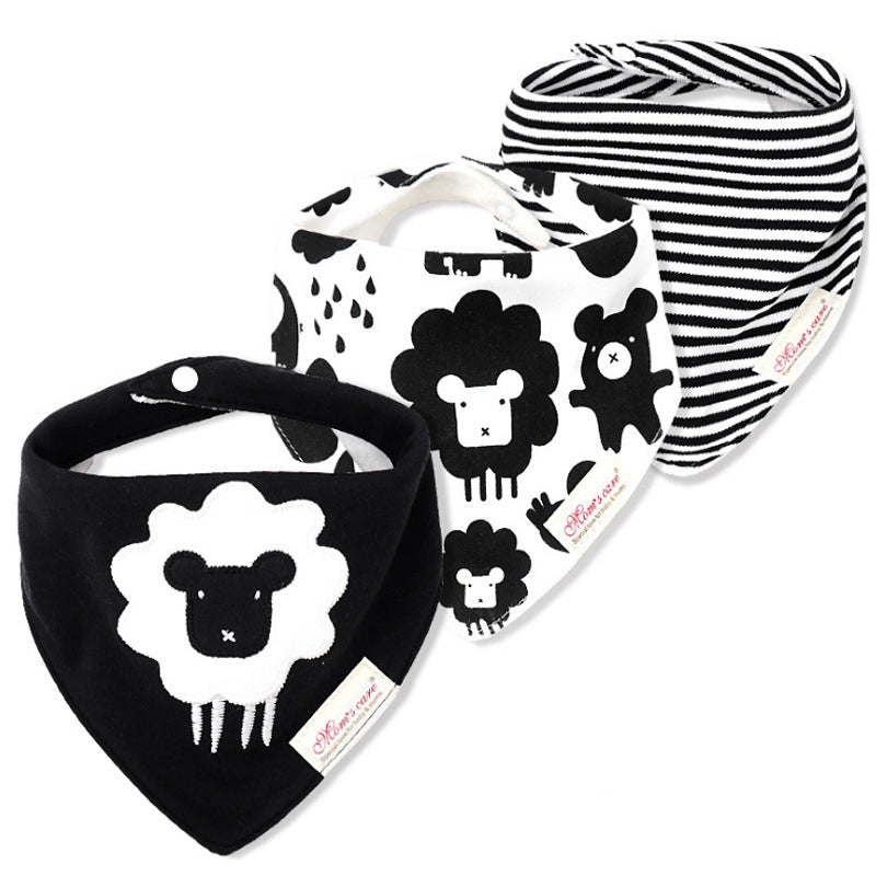 Baby Boy Cotton Towel Bibs 3 Piece Pack - 0719 - Little Kooma
