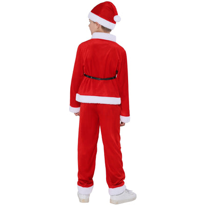 Kids Christmas Outfit Santa Claus Costume Four Piece Set - 1125 - Little Kooma