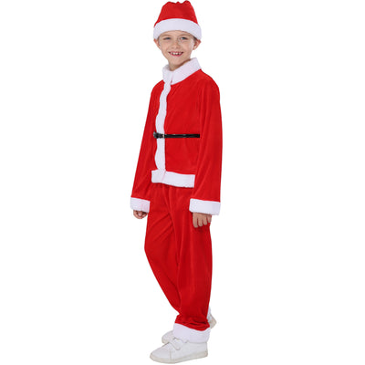 Kids Christmas Outfit Santa Claus Costume Four Piece Set - 1125 - Little Kooma