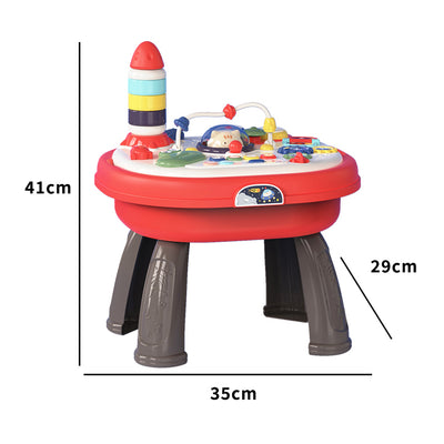 Baby Activity Center 4-In-1 Multi Functional Active Learning Center Activity Station And Block Building Table - Little Kooma