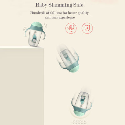 Babycare Baby Sippy Cups Training Cup Water Drinking Bottle Straw Cup 210ml 300ml - Little Kooma