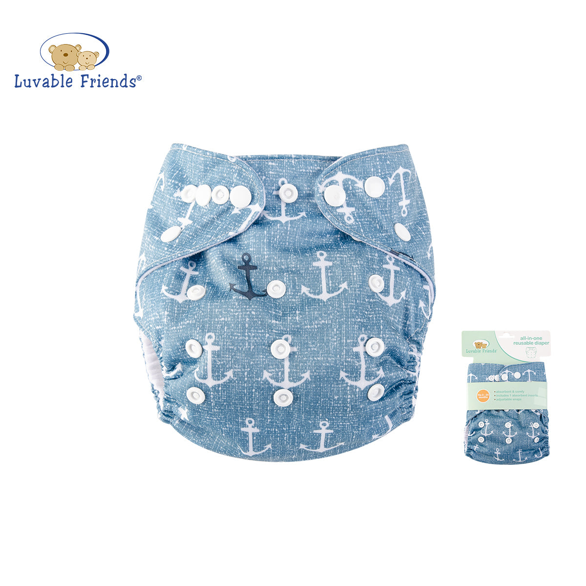 All In One Reusable Washable Adjustable Cloth Diapers Cover Baby Nappy 03971 - 0805 - Little Kooma