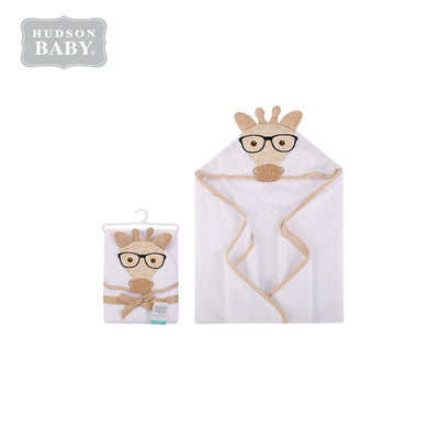Baby Animal Hooded Towel(Woven Terry) 00348CH White Giraffe - Little Kooma