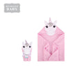 Baby Animal Hooded Towel(Woven Terry) 00353CH Pink Unicorn - Little Kooma