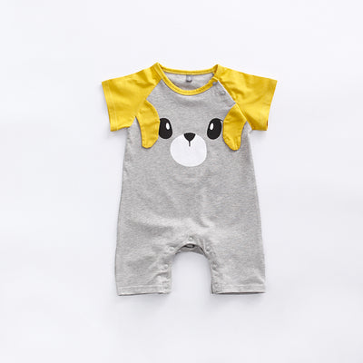 Baby Bear Splicing Sleeves Romper - 0902 - Little Kooma