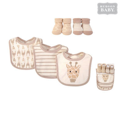 Baby Bibs & Socks Set 5pc 56228 - 0821 - Little Kooma