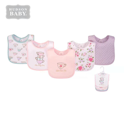 Baby Girl 5pc Interlock Bibs 08518 - Little Kooma