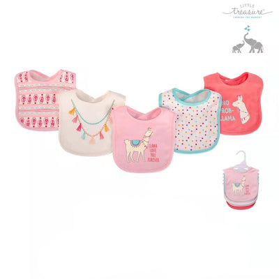 Baby Girl 5pc Interlock Bibs 75515 - Little Kooma