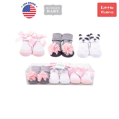 Baby Girl Newborn Baby 3 Pairs Socks Set 58258 - Little Kooma