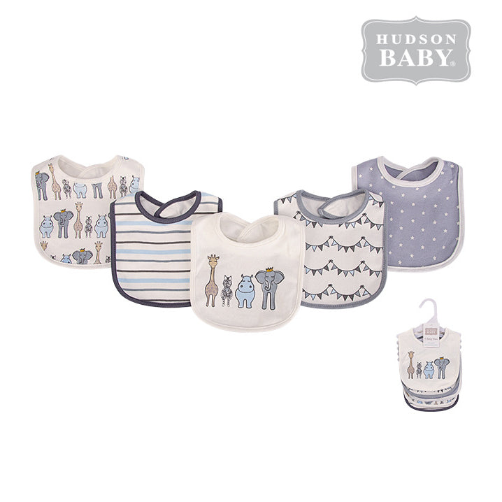 Baby Interlock Drooler Bibs 5 Pcs Set 56253 - 0528 - Little Kooma
