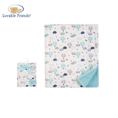 Baby Print Mink Blanket 53924CH Hot Air Balloon - 1221 - Little Kooma
