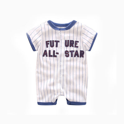 Baby Romper Stripes w Future All-Star - 0821 - Little Kooma