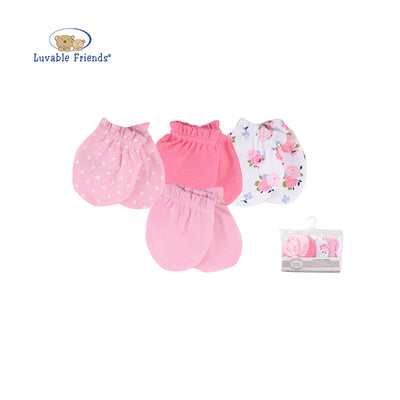 Baby Scratch Mittens Set 4 Pairs 34725 - Little Kooma
