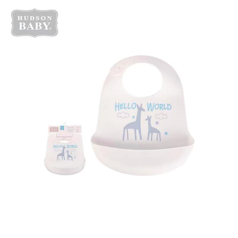 Baby Silicone Bib 01181CH HELLO WORLD - Little Kooma