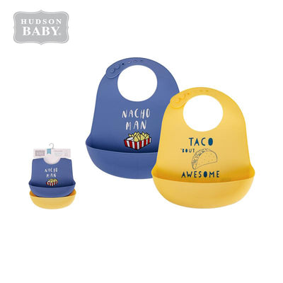 Baby Silicone Bibs 2 Piece Pack 56058 - 1116 - Little Kooma