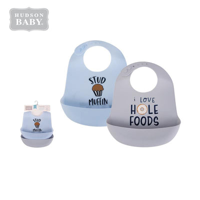 Baby Silicone Bibs 2 Piece Pack 56060 - 1221 - Little Kooma