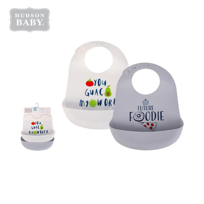 Baby Silicone Bibs 2 Piece Pack 56061 - 1116 - Little Kooma