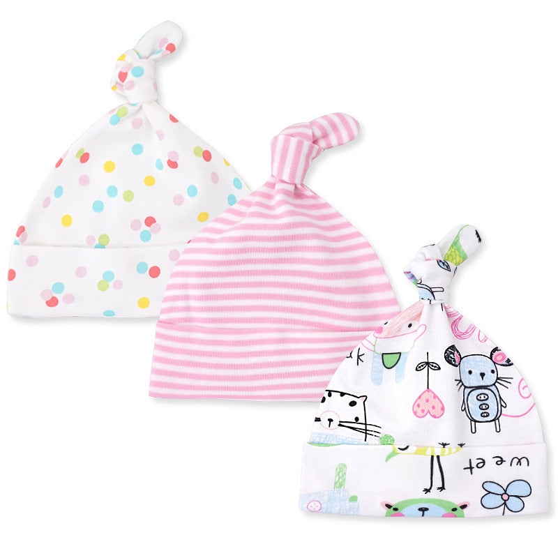 Baby Girl Hats 3 Piece Pack  0-6 Months - Little Kooma