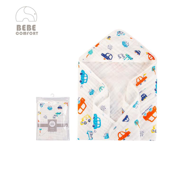Bebe Comfort Baby Muslin Hooded Swaddle Blanket 76 x 76cm BC51501 - Little Kooma