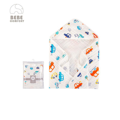 Bebe Comfort Baby Muslin Hooded Swaddle Blanket 76 x 76cm BC51501 - Little Kooma