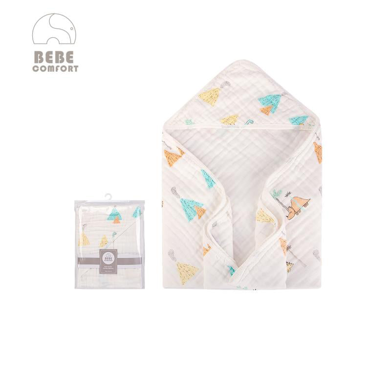 Bebe Comfort Baby Muslin Hooded Swaddle Blanket 76 x 76cm BC51504 - Little Kooma