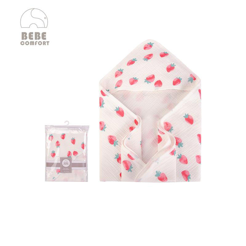 Bebe Comfort Baby Muslin Hooded Swaddle Blanket 76 x 76cm BC51509 - Little Kooma