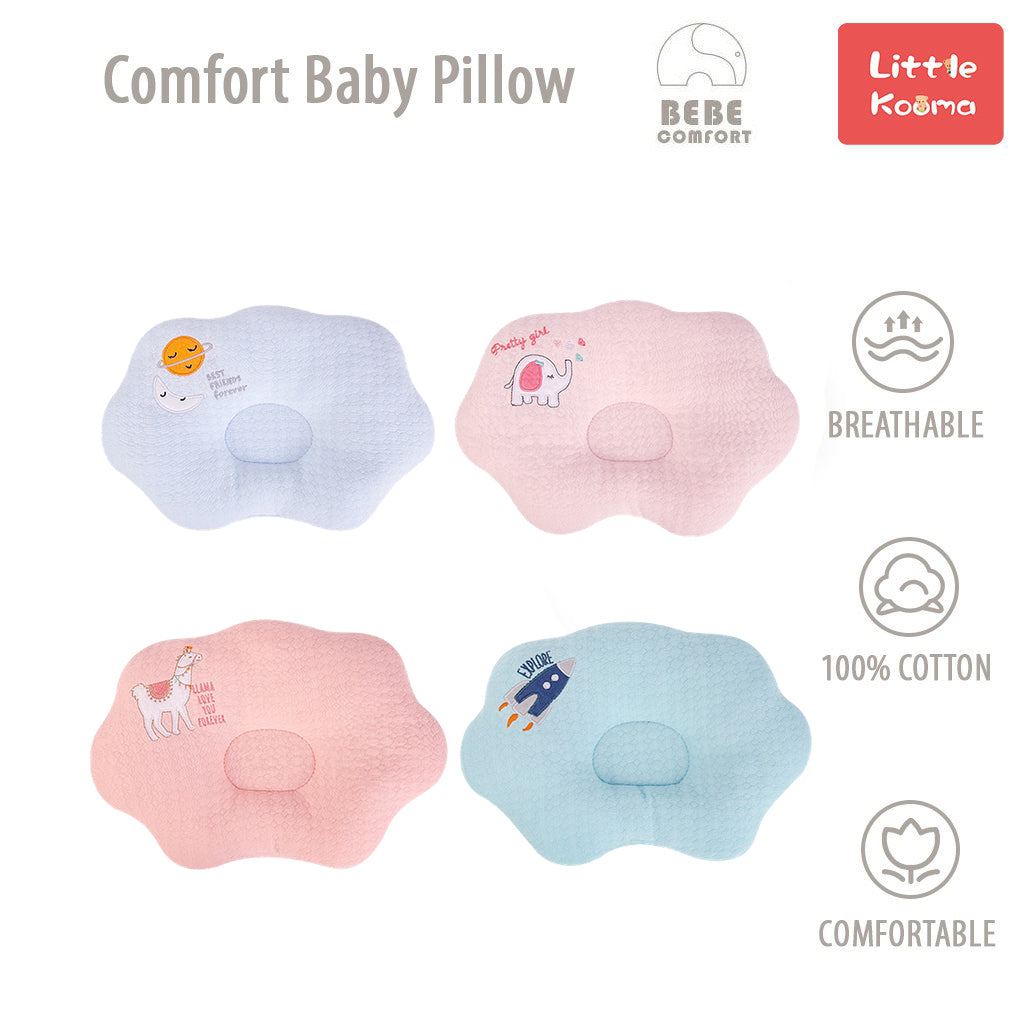 Bebe Comfort Elephant Alpaca Rocket Sun Moon Baby Pillow - Little Kooma