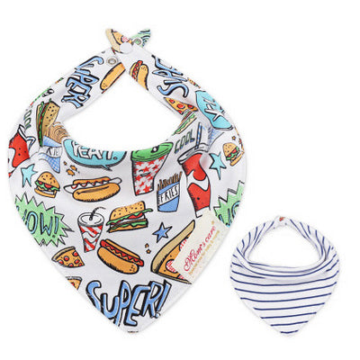 Baby Boy Double-Sided Cotton Bib - Little Kooma