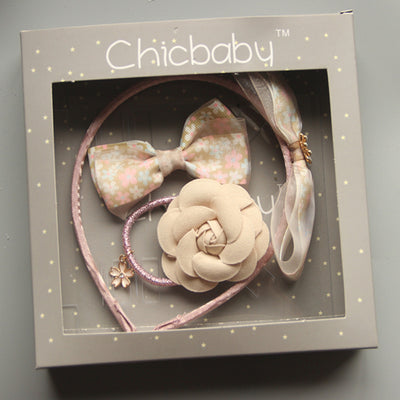 Baby Girl's Headband n Clip n Hair Tie 3 Piece Pack - Little Kooma