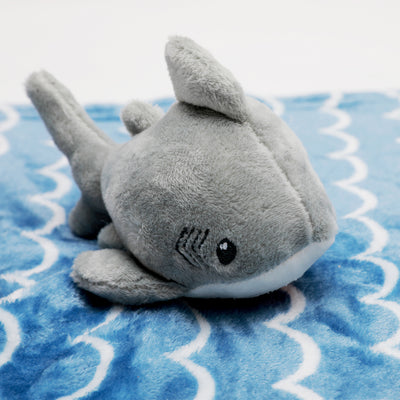 Personalised Customized Hudson Baby Plush Blanket With Baby Shark 17432 - Little Kooma