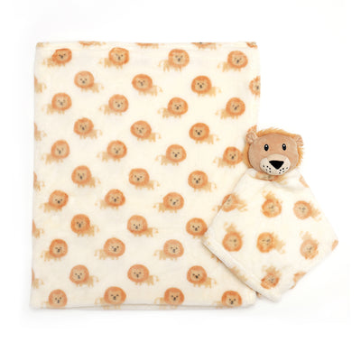 Personalised Customized Luvable Friends Plush Blanket With Lion 16512 - Little Kooma