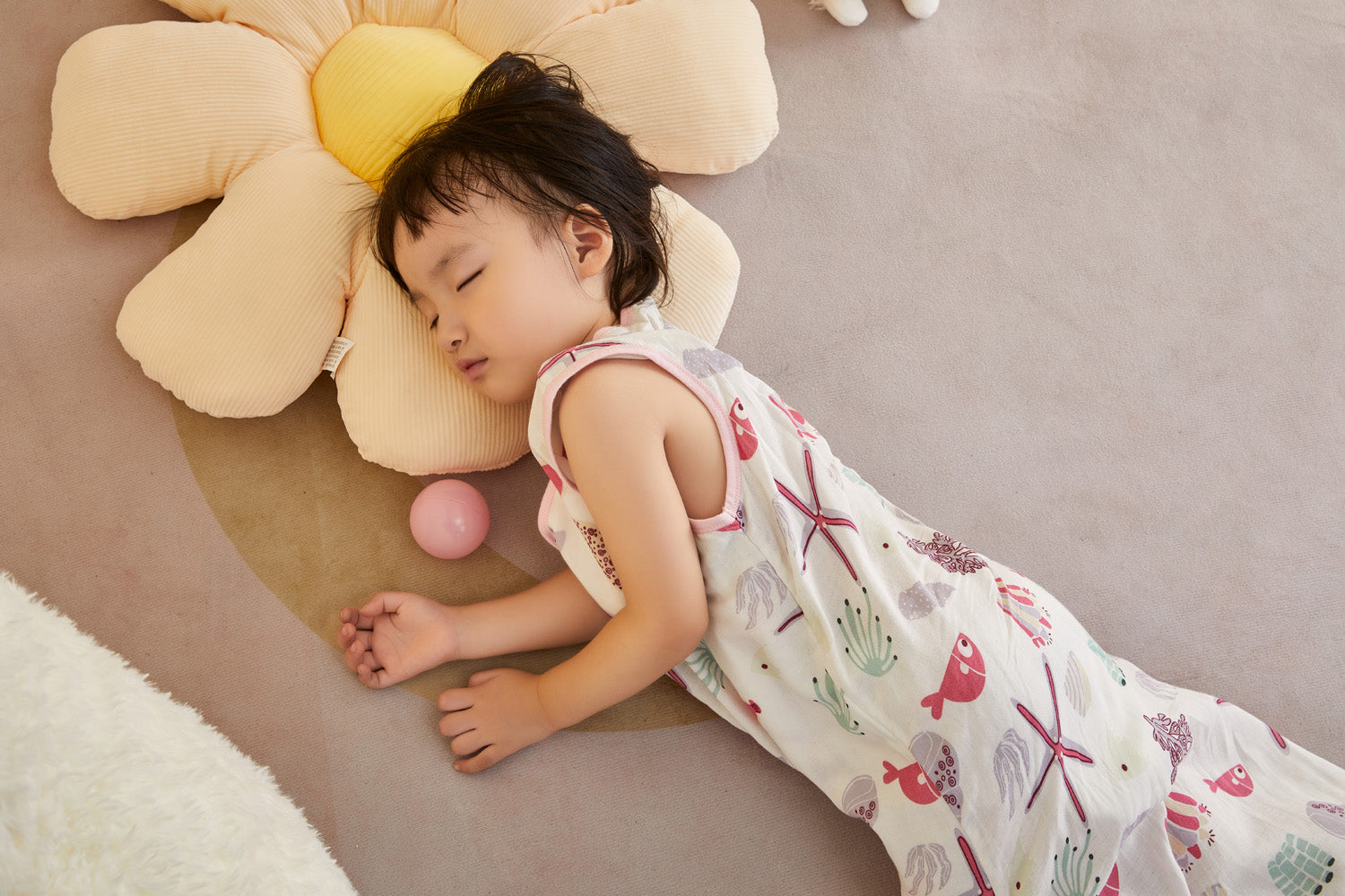 Baby Wearable Muslin Blanket Sleeveless Sleeping Bag 3-Way Zipper Pink - Little Kooma
