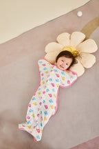 Baby Transitional Swaddle Sack w Arms Up 2-Way Zipper Birds - Little Kooma