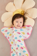 Baby Transitional Swaddle Sack w Arms Up 2-Way Zipper Birds - Little Kooma