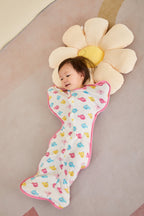 Baby Transitional Swaddle Sack w Arms Up 2-Way Zipper Birds - Little Kooma