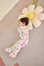 Baby Transitional Swaddle Sack w Arms Up 2-Way Zipper Birds - Little Kooma