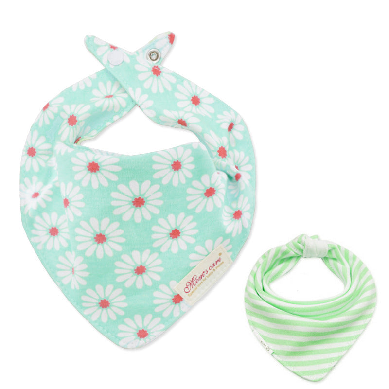 Baby Girl Double-Sided Cotton Bib - Little Kooma