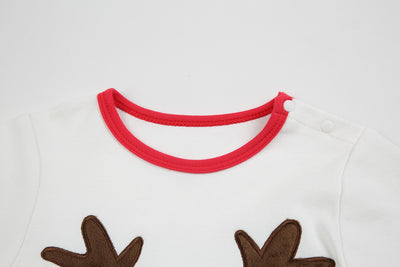 Baby Christmas Outfit Elk Long Sleeve All In One Jumpsuit - Little Kooma