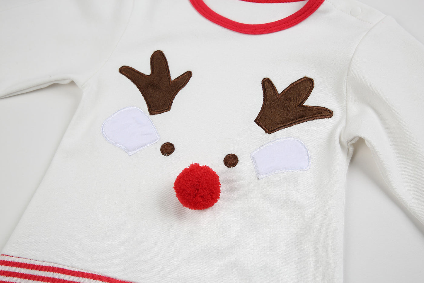 Baby Christmas Outfit Elk Long Sleeve All In One Jumpsuit - Little Kooma